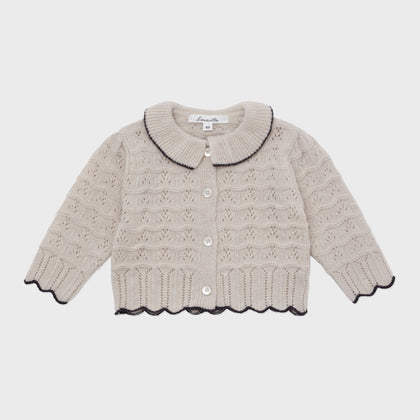 Louisiella Baby Bretta Knit Cardigan ~ Light Beige