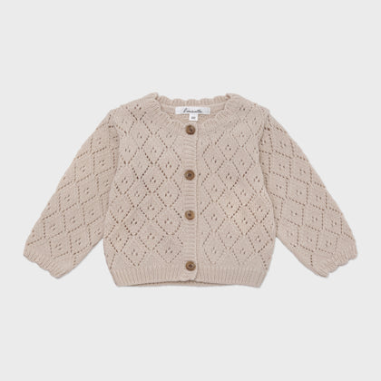 Louisiella Baby Perry Cardigan ~ Beige