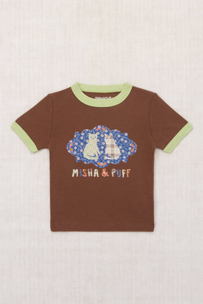 Misha & Puff Barn Cats Ringer Tee