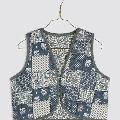 Little Cottons Bay Waistcoat - Patchwork Print