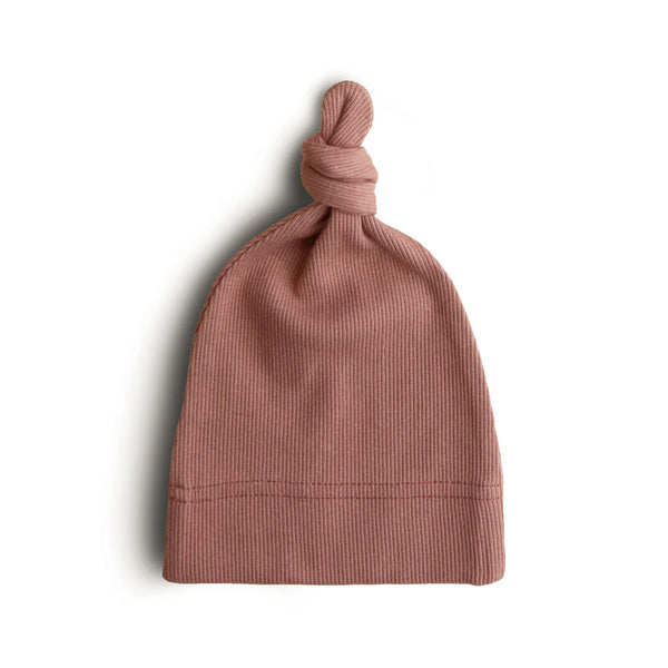 Mushie Ribbed Beanie ~ Cedar