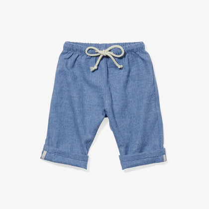 Oso & Me Bowie baby pants - Blue Flannel