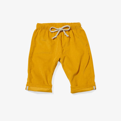 Oso & Me Baby Bowie Pant ~ Mustard Corduroy