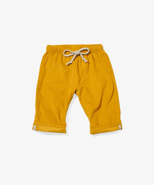 Oso & Me Baby Bowie Pant ~ Mustard Corduroy