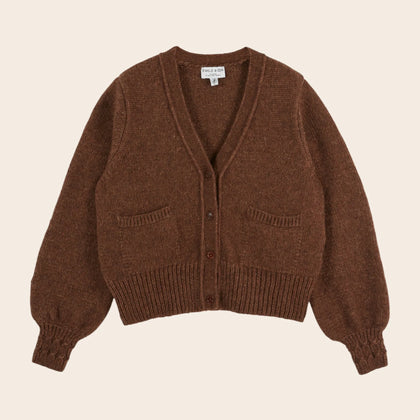 Emile et Ida Women Soft Cardigan ~ Chestnut