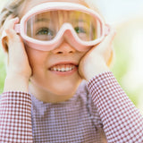 Minnow Girls Cocoa Gingham Rashguard One Piece