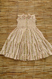 Bonjour Long Dress ~ Flower Garland Print