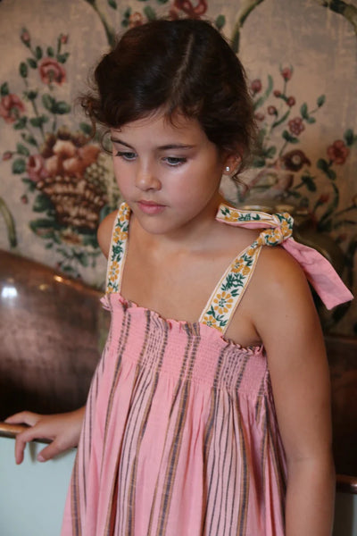 Bonjour Dress Skirt ~ Pink Striped