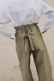 Chan Luu Techno Taffeta Barrel Pant ~ Sage