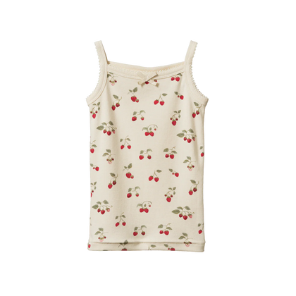 Nature Baby Organic Camisole ~ Strawberry Blush Print