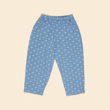 Apolina Cara Curve Jersey Trouser - Mountain Calico Blue