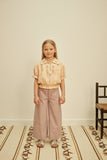 Apolina Casey 70's All-Over Embroidered Jean - Lilac