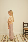 Apolina Casey 70's All-Over Embroidered Jean - Lilac