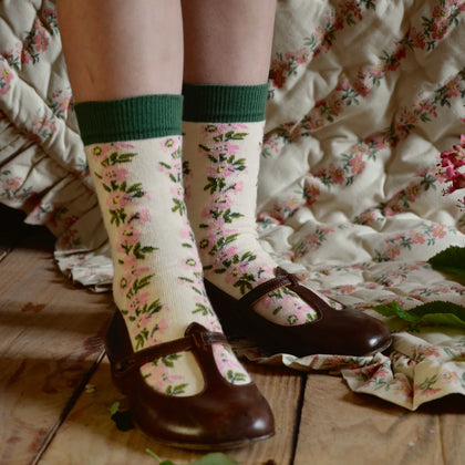 Bonjour Socks ~ Farandole Flowers