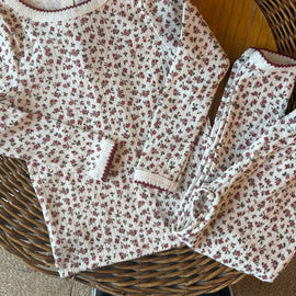 Little Cottons Pointelle Pajamas ~ Posy