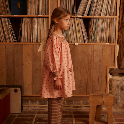 Apolina Cece Smock Dress ~ Meadow Calico Ribbon