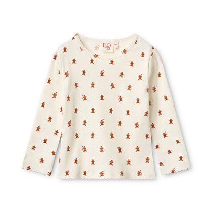 Floss Gingerbread Dot Pajama Set