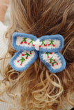 Konges Cherry Crochet Bow Hair Clip
