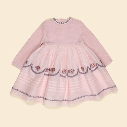 Apolina Cindy Structured Organdie Dress - Harebell