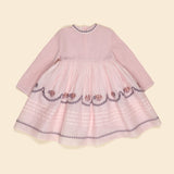 Apolina Cindy Structured Organdie Dress - Harebell
