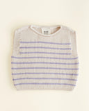 Hvid Vest Harvey Baby ~ Cream/Lilac