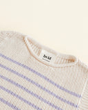 Hvid Vest Harvey Baby ~ Cream/Lilac