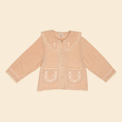 Apolina Clara Silk Blouse ~ Dried Rose