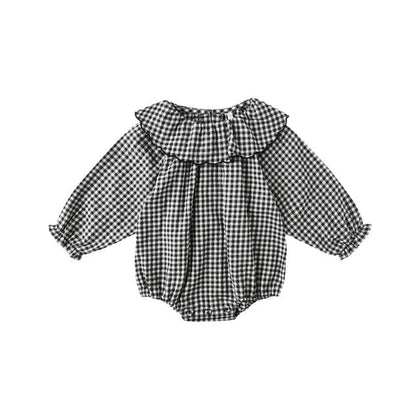 Rylee & Cru Colette Romper ~ Black Gingham
