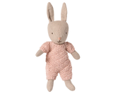 Maileg Rabbit, Micro - Sand - Rose knitted suit