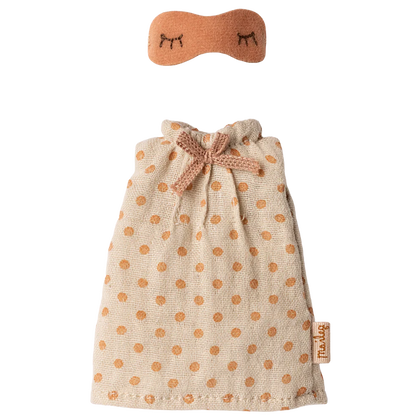 Maileg Nightgown Mum Mouse, Light Grey