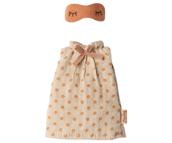 Maileg Nightgown Mum Mouse, Light Grey