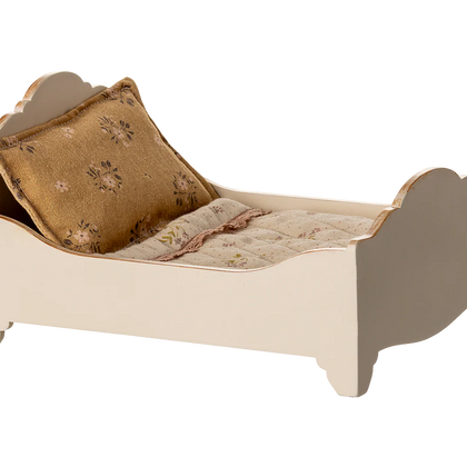 Maileg Wooden Bed for Mouse  ~ Off White