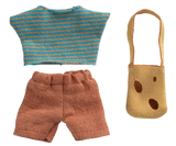 Maileg Clothes and Bag, Little Brother Mouse