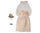 Maileg Wedding Dress, Mum Mouse