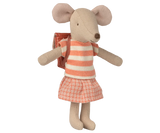 Maileg Tricycle Mouse, Big sister - Coral