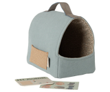 Maileg Pet Carrier ~ Dusty Blue