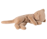 Maileg sleeping kitten plush, small- cream peach