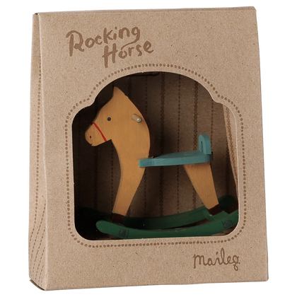 Maileg Rocking horse, Mouse - Light brown