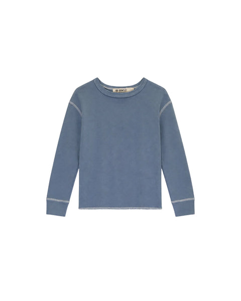 Go Gently Organic Rib Thermal ~ French Blue
