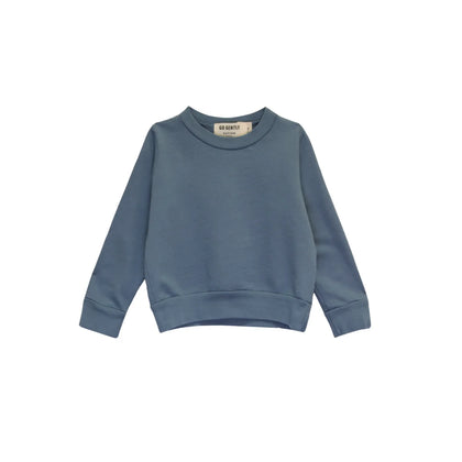 Go Gently Organic Crewneck ~ French Blue