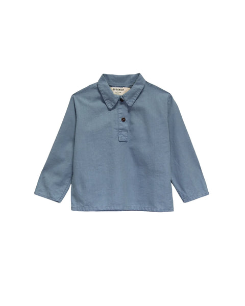 Go Gently Organic William Shirt ~. French Blue