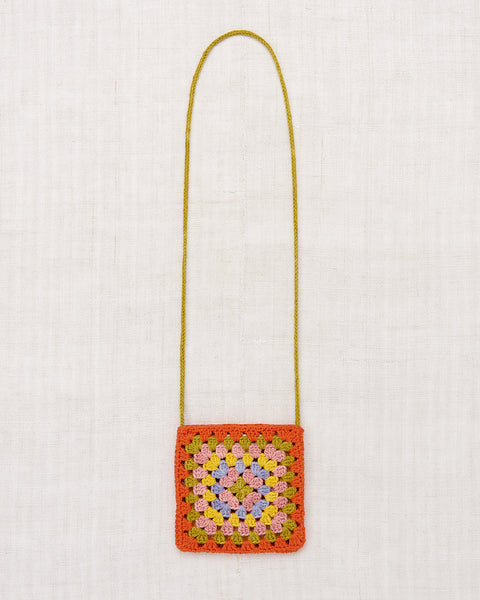 Misha & Puff Crochet Big Square Bag ~ Poppy