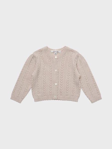 Louisiella Baby Knit Kelsea Cardigan ~ Light Pink