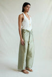 Chan Luu Techno Taffeta Barrel Pant ~ Sage