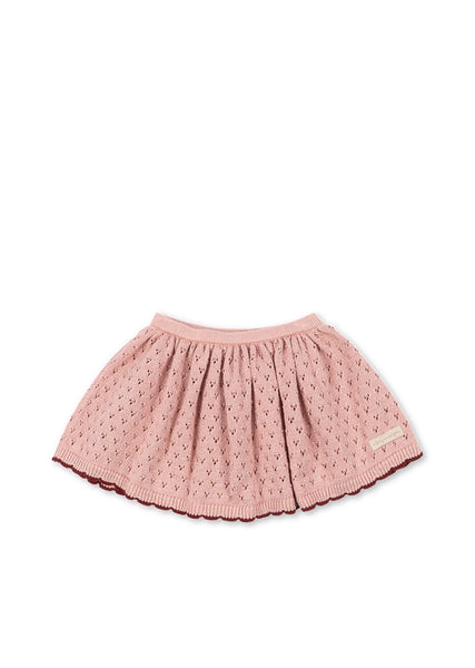 Konges Holiday Knit Skirt ~ Mellow Rose