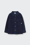Cozmo Denim Corduroy Shirt ~ Navy Denim