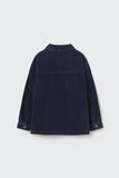 Cozmo Denim Corduroy Shirt ~ Navy Denim