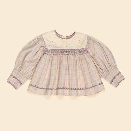 Apolina Dora LS Blouse - Camp Check