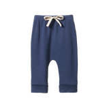 Nature Baby Cotton Drawstring Pants ~ Indigo