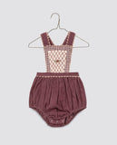 Little Cotton Clothes Dhalia Romper ~ Sugarplum Velvet